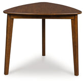 Prime Furniture - Ashley Furniture - Tameride Dining Table - Triangle Dining Room Table / Brown - PCD609-16